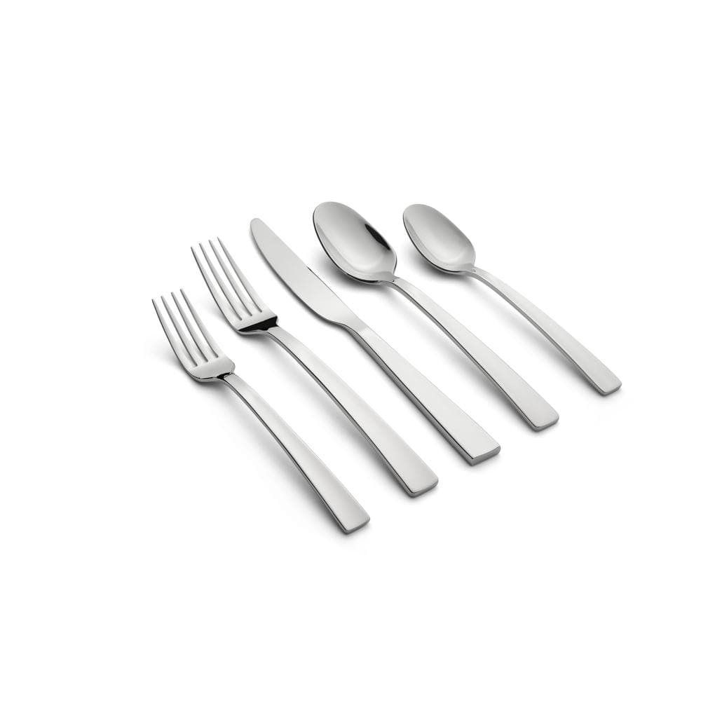 Velaze 20-Piece 18/8 Black Mirror Polished Stainless Steel Eating