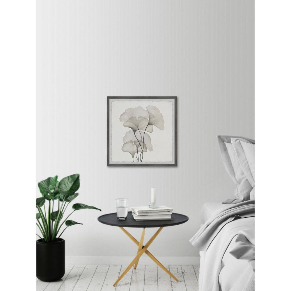 Ginkgo Biloba Leaves 12" x 12" Framed Watercolor Print