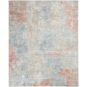 Concerto Ivory/Multi 8 ft. x 10 ft. Abstract Contemporary Area Rug