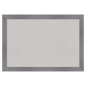 Edwin Grey Wood Framed Grey Corkboard 26 in. x 18 in. Bulletin Board Memo Board