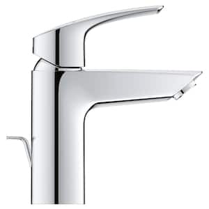 Eurosmart Single Handle Single Hole Bathroom Faucet with Drain Kit Included in StarLight Chrome