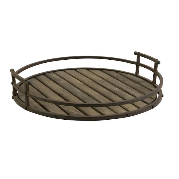 Filament Design Lenor 7 in. Rust Wrought Iron Tray