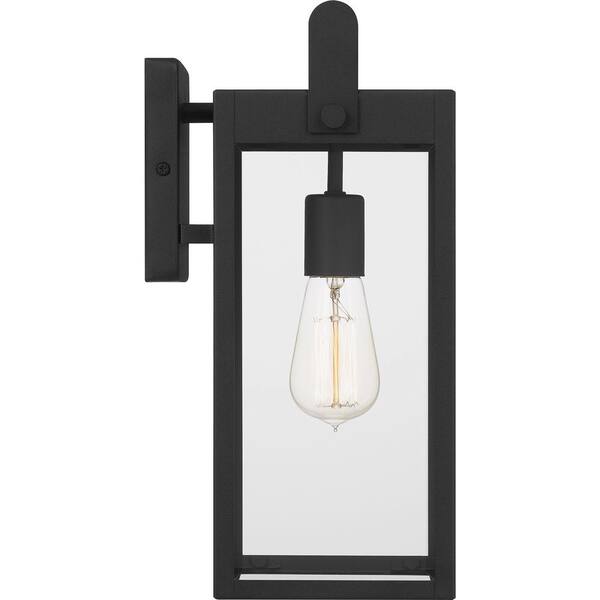 ASHLEY HARBOUR COLLECTION Murphy 1-Light Earth Black Outdoor Wall 
