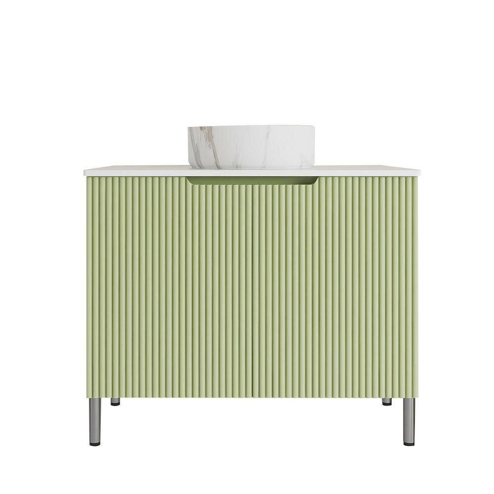 30 in. Single Sink Freestanding Green Bath Vanity with Marble Ceramic Top price history on PriceWatchPro