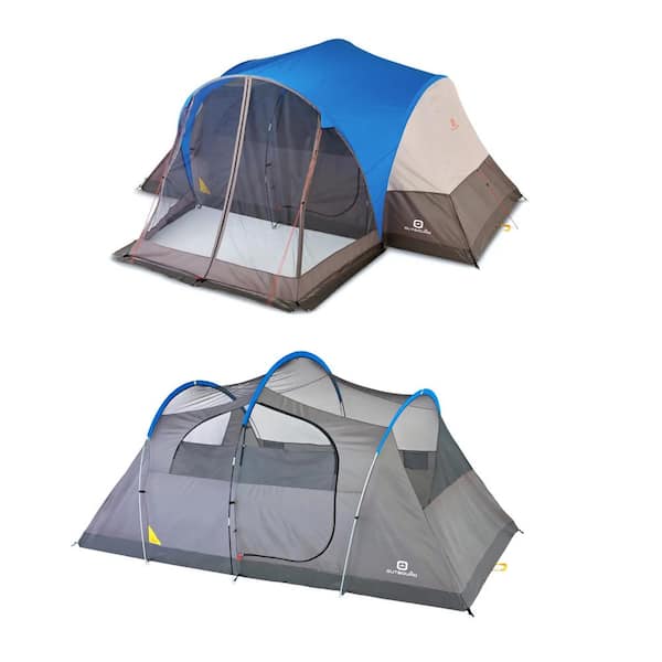 OUTBOUND 8-Person 3 Season Easy Up Camping Dome Tent with Rainfly