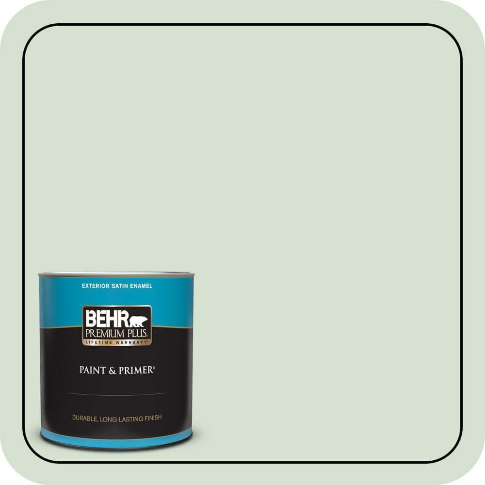 1 qt. #S400-2 Comforting Green Satin Enamel Exterior Paint & Primer price history on PriceWatchPro