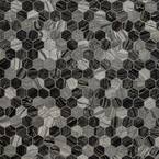 Henley Hexagon 12 in. x 12 in. x 10 mm Polished Marble Mosaic Tile (9.8 sq. ft. / case)