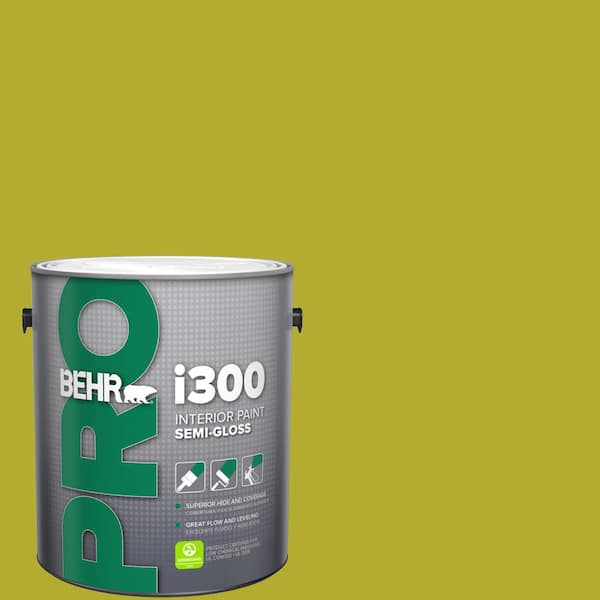 BEHR PRO 1 gal. #P340-6 Green Neon Semi-Gloss Interior Paint