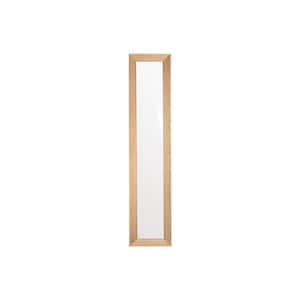 Natural Maple Elegance Framed Mirror 16 in. W x 71 in. H