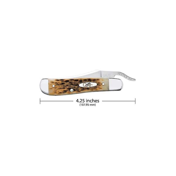 W.R. Case & Sons CA204 Large Stockman Amber traditional knife