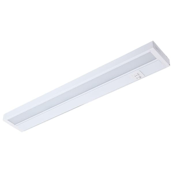22 in. 13-Watt CCT Selectable Hardwired or Plug in White Integrated LED Linkable Under Cabinet Light