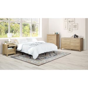 Stonebrook 3-Piece Bedroom Set in Canyon Oak Finish (6 Drawer Dresser, 4 Drawer Chest, Nightstand)
