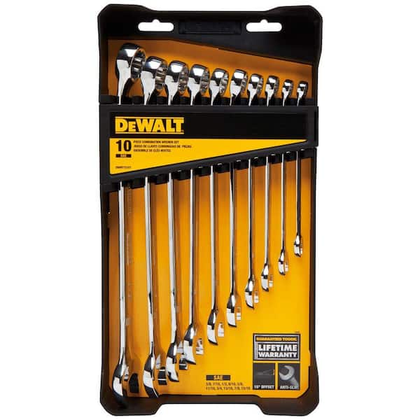 DWE セット DEWALT SAE Combination Wrench Set (10-Piece) DWMT72167 - The Home