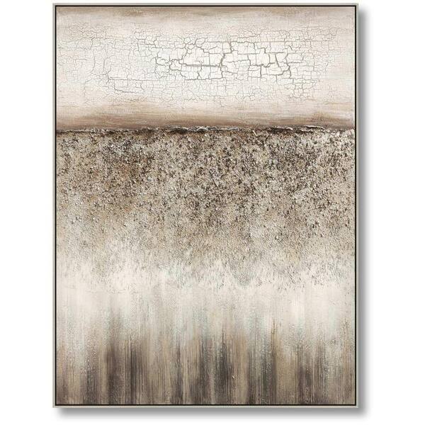 Classy Art 1-Piece Framed Mixed Media Abstract Wall Art 35.4 in. x 47.2 ...