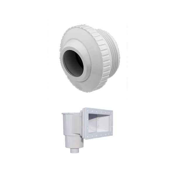 Above Ground Skimmer with 1-1/2 in. MIP Inlet Hydrostream Fitting Combo