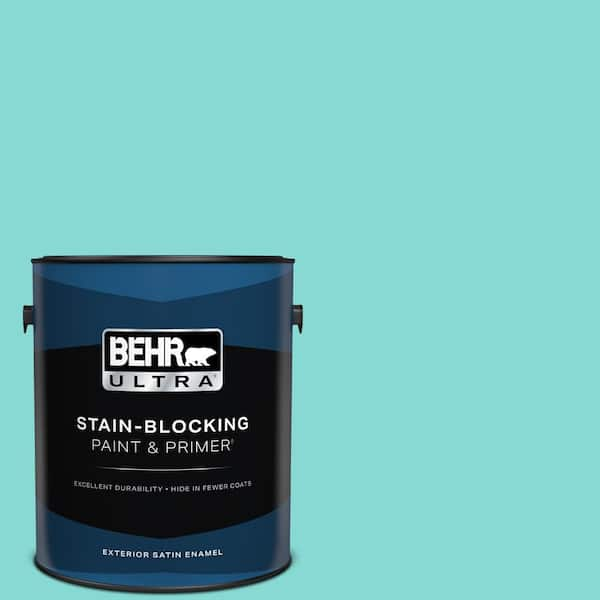 BEHR ULTRA 1 gal. #P450-3 Rainwater Satin Enamel Exterior Paint & Primer