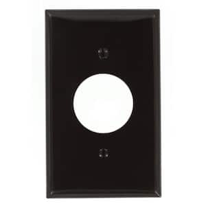Brown 1-Gang Single Outlet Wall Plate (1-Pack)