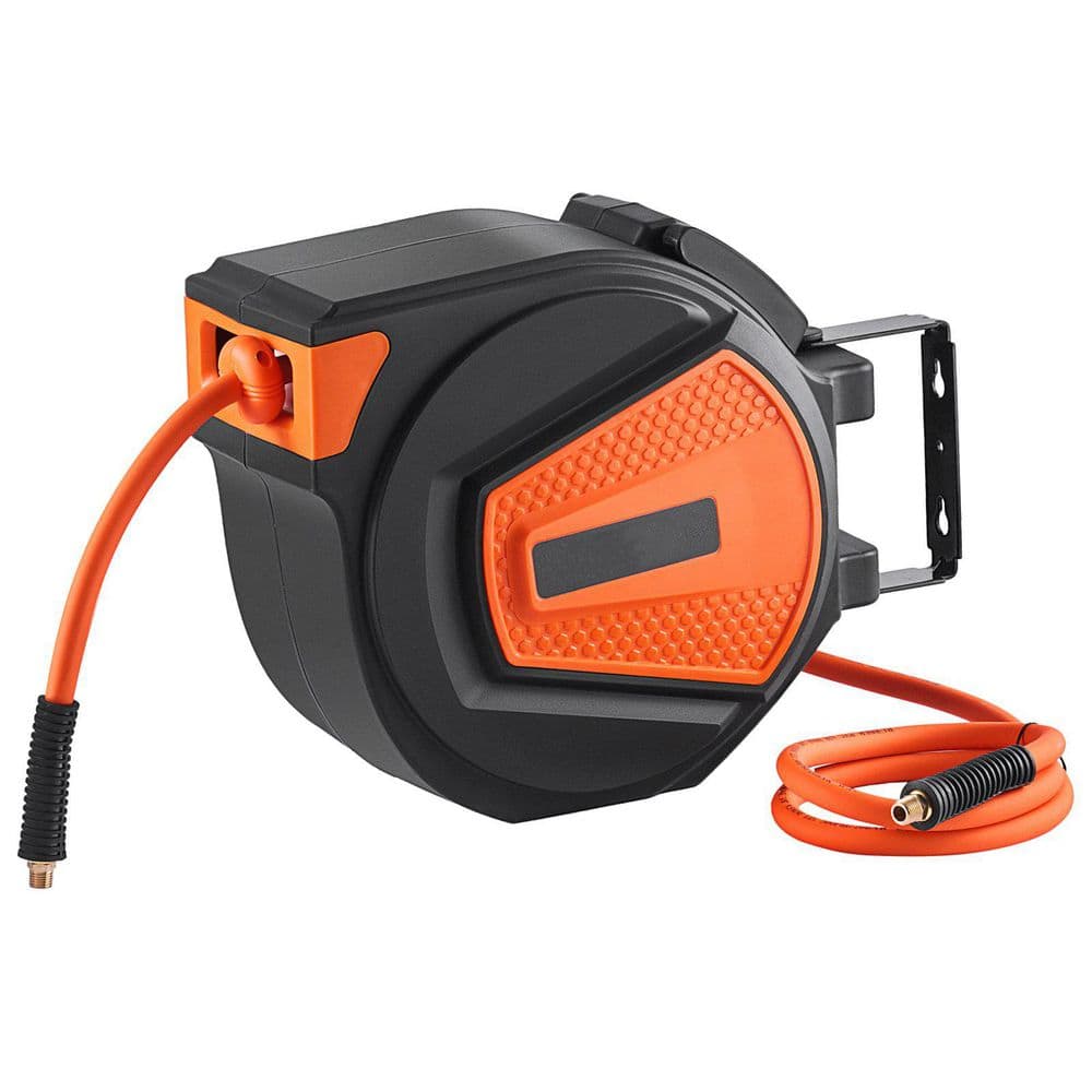 3/8 in. x 50 ft. Max 300 Psi Retractable Air Hose Reel, Hybrid Air Hose Air Compressor Hose Reel with 5 ft. Lead in price history on PriceWatchPro