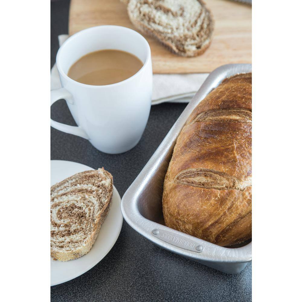 Doughmakers Nonstick Aluminum Loaf Pan with Pebble Pattern