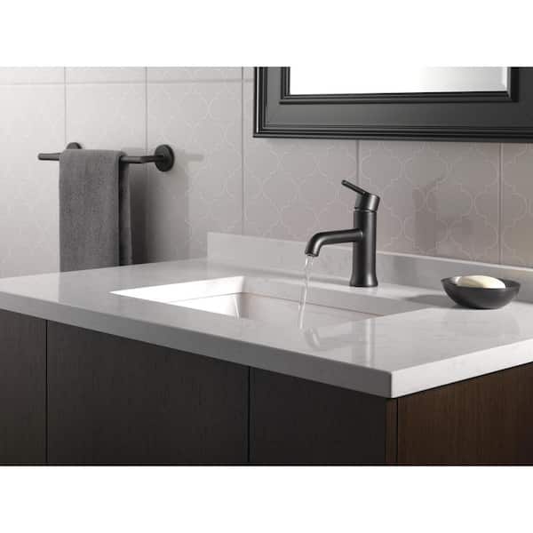 ​DELTA 559LF-BLMPU Trinsic Single Hole Single-Handle Bathroom Faucet with Metal 