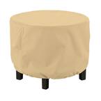 Terrazzo 36 in. L x 36 in. W x 25 in. H Round Ottoman/Coffee Table Cover