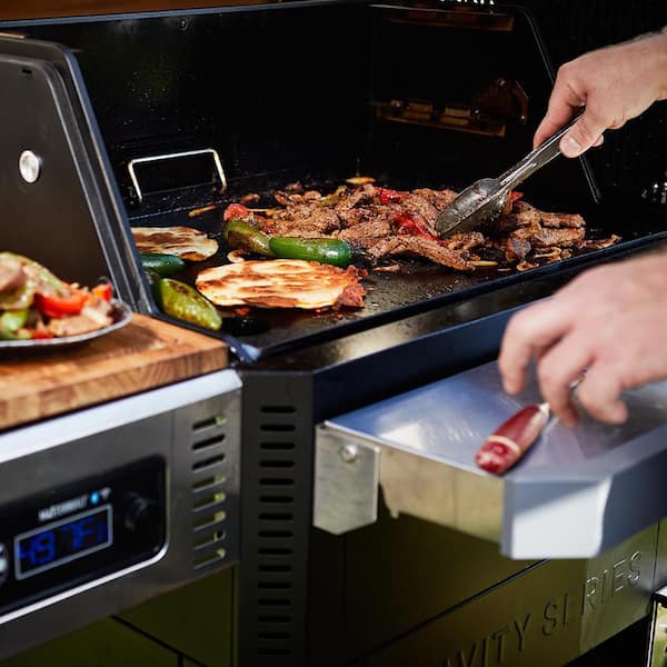 Gravity Series 800 Digital WiFi Charcoal Grill, Griddle and Smoker in Black