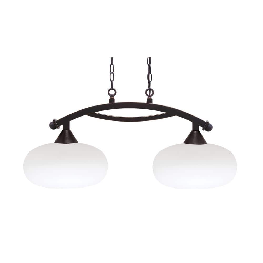 Bridgewater 2 Light Dark Granite Linear Chandelier, Any room with 13 Whi