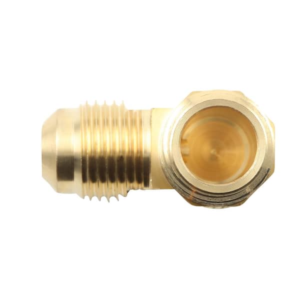 3/8"FL x 3/8"MIP BRASS ELBOW FLARE BY MALE PIPE 