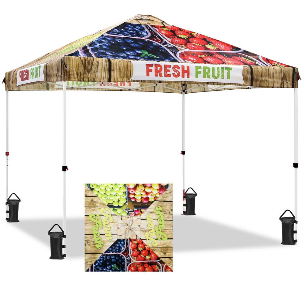EAGLE PEAK 10 ft. x 10 ft. Pop Up Canopy Tent Instant