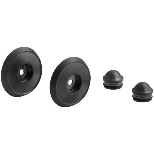 KOHLER Forte/Bancroft Slide Bar Trim Kit, Brushed Black (Valve Not Included)