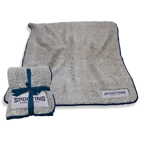 logobrands Sporting Kansas City Oatmeal Frosty Fleece Throw