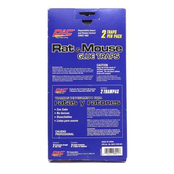 Sticky Mouse Traps Indoor for Home - Extra Strength Glue Traps for Small  and Large Mice, Rats, Roaches, Snakes, Lizards - Easy-to-Set, Trimmable  Size