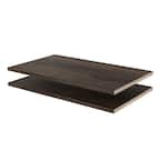24 in. W x 14 in. D Espresso Wood Shelves (2-Pack)