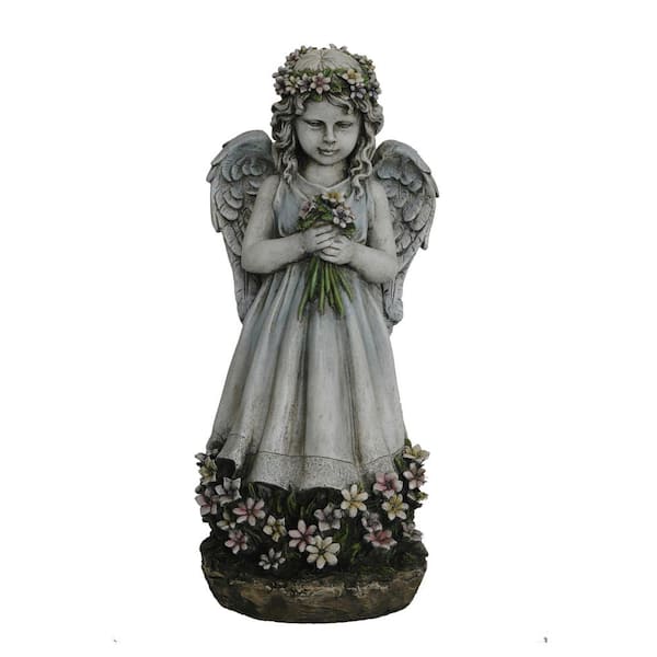 HI-LINE GIFT LTD. Angel Holding Flowers Statue