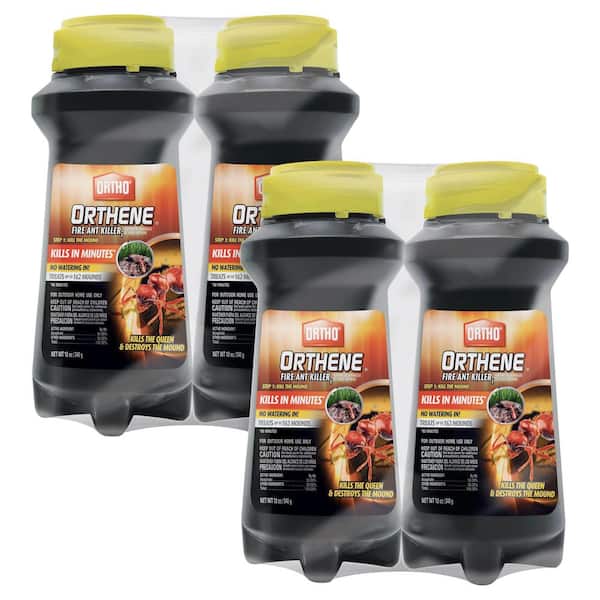 Orthene Fire Ant Killer1 12 oz. Outdoor Fire Ant Mound Killer, Kills the Queen and Destroys Mounds (Two 2-Packs)