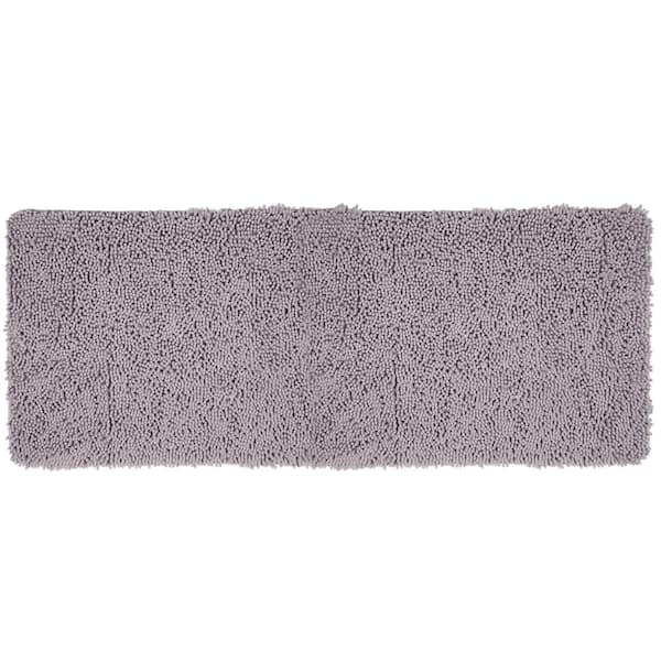 Lavish Home Shag Bath Mat in Grey