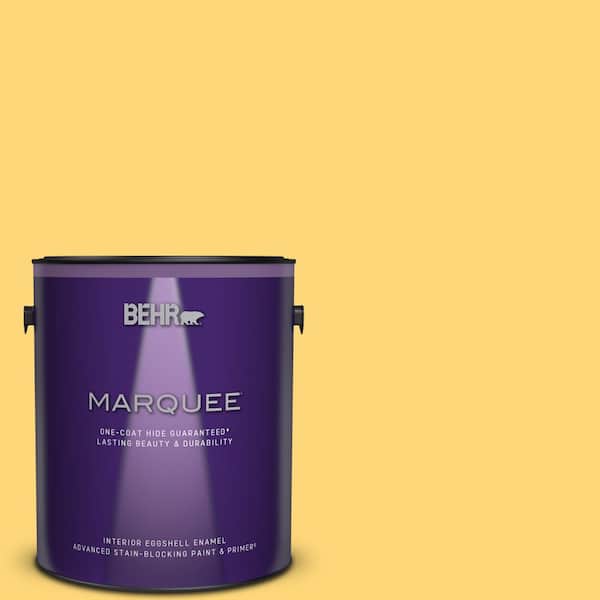 BEHR MARQUEE 1 gal. Home Decorators Collection #HDC-SM16-05 Deviled Egg Eggshell Enamel Interior Paint & Primer