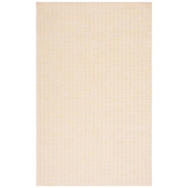SAFAVIEH Hampton Yellow 6 ft. x 10 ft. Diamond Indoor/Outdoor Area Rug