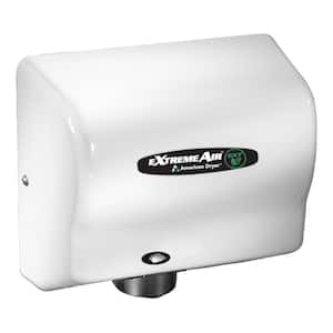 American Dryer eXtremeAir Electric Hand Dryer, Eco-Friendly, High-Speed, Compact, Energy-Efficient - White ABS Cover