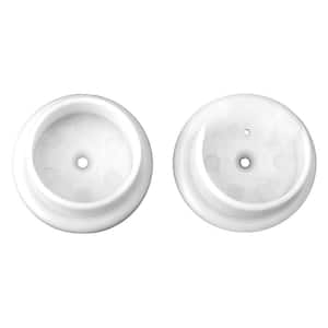 Everbilt 1-3/8 in. White Plastic Pole Sockets (2-Pack) 13609 - The Home ...