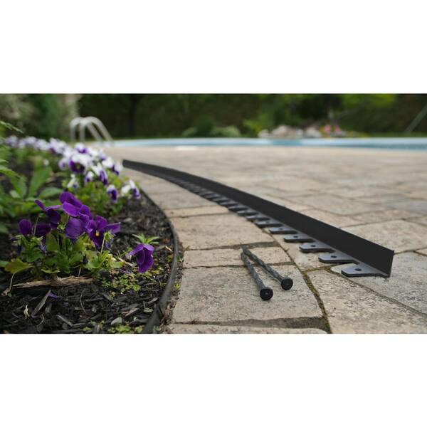 Technoflex Pro Anchoring 8 in. Black Nylon Professional Grade Edging Spikes (60-Pack)