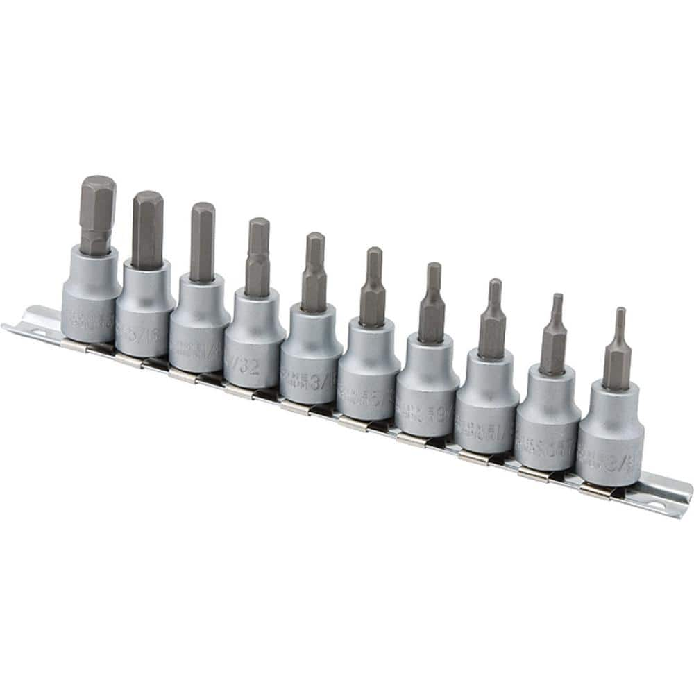 UPC 802090161698 product image for TITAN 3/8 in. Dr. SAE Hex Bit Set | upcitemdb.com