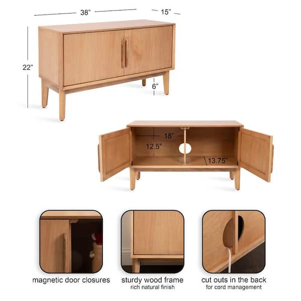 McCutcheon Natural 22 in. H Accent Storage Cabinet