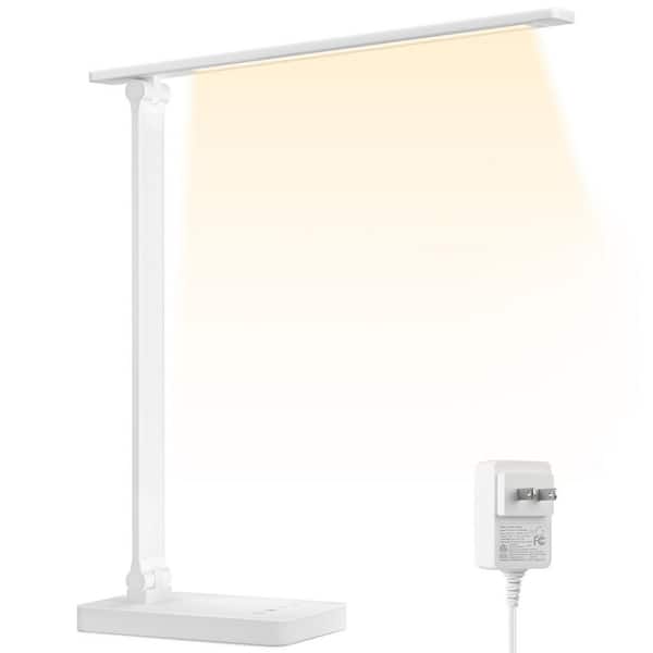 15.1 in. Black Dimmable LED Desk Lamp with Touch Control and Eye Caring with 5 Color Modes For Reading, Sewing, Working