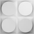 1 in. x 19-5/8 in. x 19-5/8 in. PVC White Adonis EnduraWall Decorative 3D Wall Panel