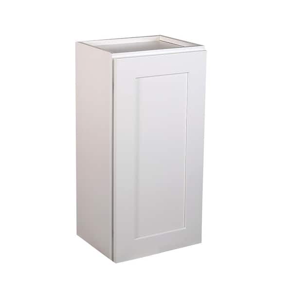 Design House Brookings Solid Wood Ready to Assemble Shaker 18 in. x 36 in. x 12 in. 1 Door Wall Kitchen Cabinet W1836 in White