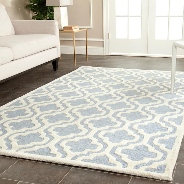 Cambridge Light Blue/Ivory 2 ft. x 3 ft. Area Rug