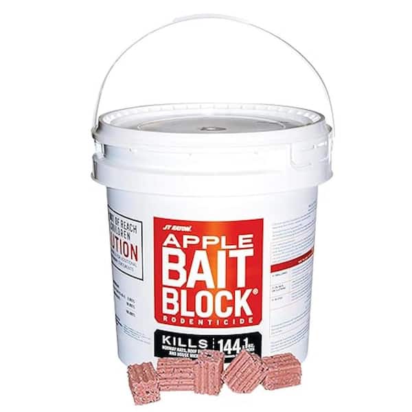 JT Eaton Bait Block Apple Flavor Anticoagulant Rodenticide for Mice and Rats (144-Pack)