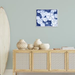 Watercolor Style Sand Dollars by Paul Brent White Framed Animal Giclee Art Print 16 in. x 20 in.