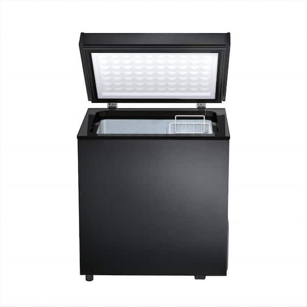 20.67 in. W 1.8 Cubic Feet Manual Defrost Garage Ready Chest Freezer with Adjustable Temperature Controls in Black